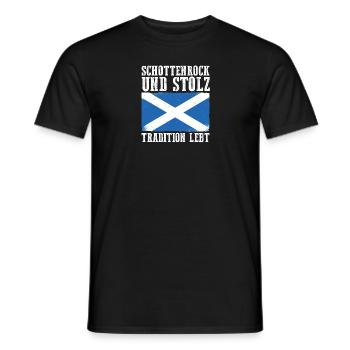 Scots Scottish Scotland - Men's T-Shirt - black - Front - AI Model Male 178 light (178cm)
