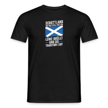 Scots Scottish Scotland - Men's T-Shirt - black - Front - AI Model Male 178 light (178cm)