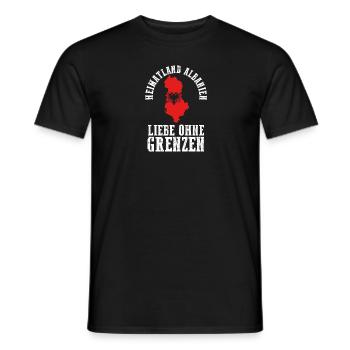 Albanais Albanais Albanie - T-shirt homme - noir - Devant - AI Model Male 178 light (178cm)
