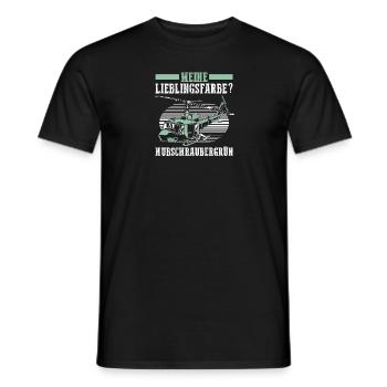 Pilot Helikopter Hubschrauber - Männer T-Shirt - Schwarz - Vorne - AI Model Male 178 light (178cm)