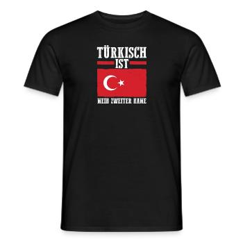 Turks Turkish Turkey - Men's T-Shirt - black - Front - AI Model Male 178 light (178cm)