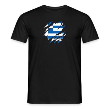 Greeks Greece - Men's T-Shirt - black - Front - AI Model Male 178 light (178cm)