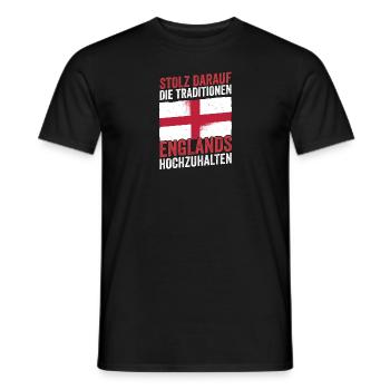 Großbritannien Engländer England - Männer T-Shirt - Schwarz - Vorne - AI Model Male 178 light (178cm)