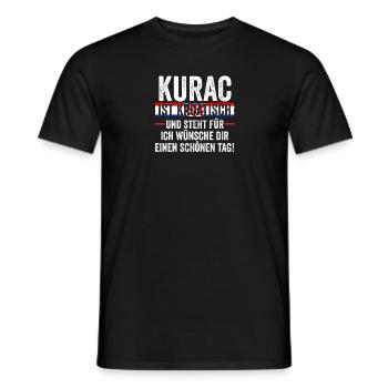 Croate Croate Croatie - T-shirt homme - noir - Devant - AI Model Male 178 light (178cm)