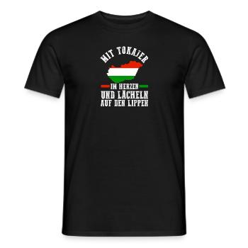 Hongrois Hongrois Hongrie - T-shirt homme - noir - Devant - AI Model Male 178 light (178cm)