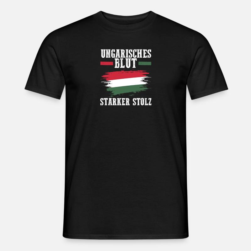 Ungar Ungarisch Ungarn - Männer T-Shirt - Schwarz