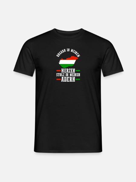 Ungar Ungarisch Ungarn - Männer T-Shirt - Schwarz