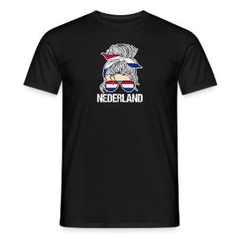 Holland Niederländer Niederlande - Männer T-Shirt - Schwarz - Vorne - AI Model Male 178 light (178cm)