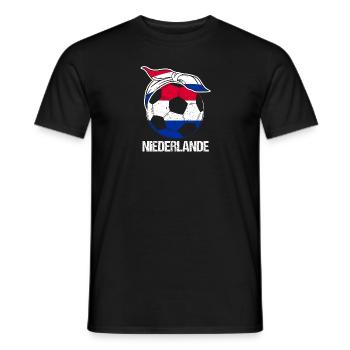 Pays-Bas Pays-Bas - T-shirt homme - noir - Devant - AI Model Male 178 light (178cm)