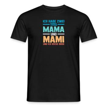 Mutter Stiefmutter Muttertag Mama - Männer T-Shirt - Schwarz - Vorne - AI Model Male 178 light (178cm)