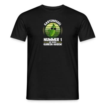 Gärtner Gurke Bauer Garten - Männer T-Shirt - Schwarz - Vorne - AI Model Male 178 light (178cm)