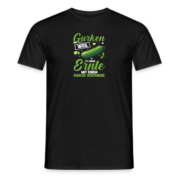Jardinier Concombre Jardin fermier - T-shirt homme - noir - Devant - AI Model Male 178 light (178cm)