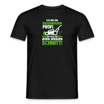 Gärtner Rasenmäher Bauer Garten - Männer T-Shirt - Schwarz - Vorne - AI Model Male 178 light (178cm)