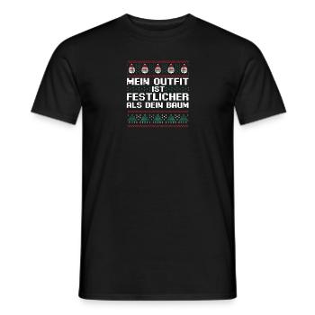 Weihnachtsmann Weihnachtsfest Ugly Christmas - Männer T-Shirt - Schwarz - Vorne - AI Model Male 178 light (178cm)