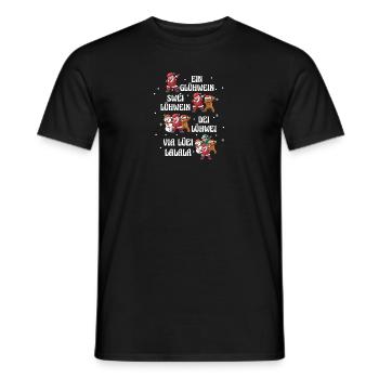 Glühwein Weihnachtsmann Gnome Weihnachts - Männer T-Shirt - Schwarz - Vorne - AI Model Male 178 light (178cm)