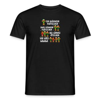 Glühwein Weihnachtsmann Gnome Weihnachts - Männer T-Shirt - Schwarz - Vorne - AI Model Male 178 light (178cm)