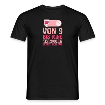 Employé Travailleur Collègue de travail - T-shirt homme - noir - Devant - AI Model Male 178 light (178cm)