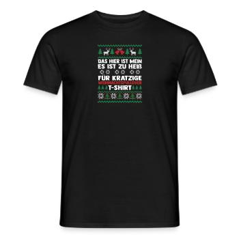 Père Noël Noël laid Noël - T-shirt homme - noir - Devant - AI Model Male 178 light (178cm)