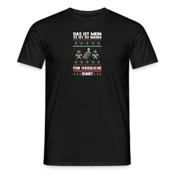 Père Noël Noël laid Noël - T-shirt homme - noir - Devant - AI Model Male 178 light (178cm)