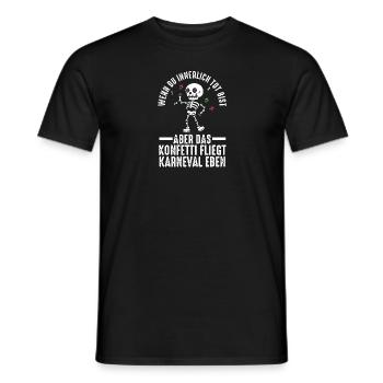 Costume de carnaval Carnaval - T-shirt homme - noir - Devant - AI Model Male 178 light (178cm)