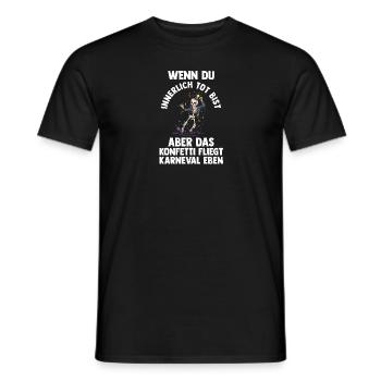 Costume de carnaval Carnaval - T-shirt homme - noir - Devant - AI Model Male 178 light (178cm)