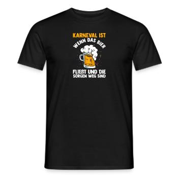 Karnevalskostüm Fasching Karneval - Männer T-Shirt - Schwarz - Vorne - AI Model Male 178 light (178cm)