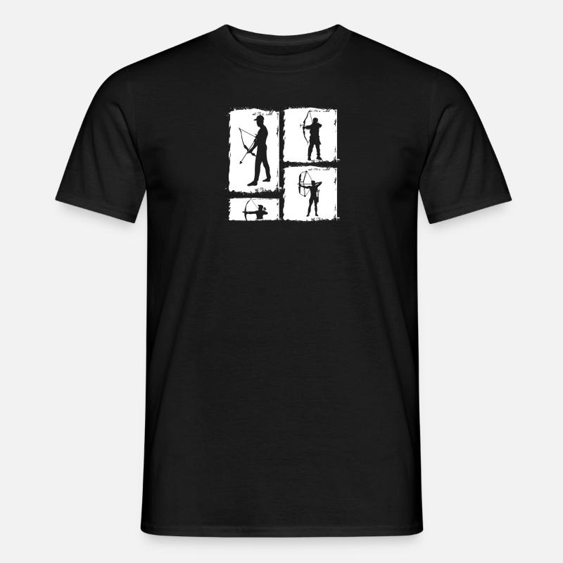 Bogenschütze Bogenschießen - Männer T-Shirt - Schwarz