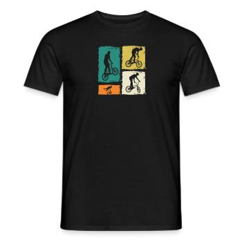 Vélo VTT - T-shirt homme - noir - Devant - AI Model Male 178 light (178cm)