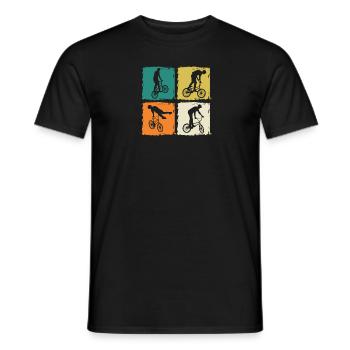 Vélo VTT - T-shirt homme - noir - Devant - AI Model Male 178 light (178cm)