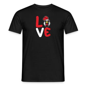 Chicken Rooster - Men's T-Shirt - black - Front - AI Model Male 178 light (178cm)
