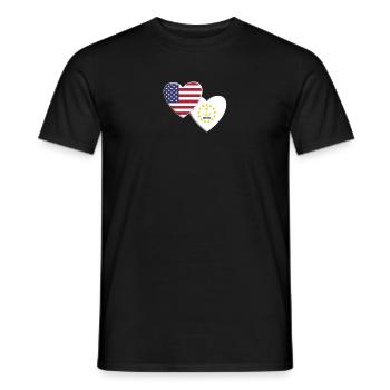 États-Unis État américain de Rhode Island Drapeau patriotique - T-shirt homme - noir - Devant - AI Model Male 178 light (178cm)