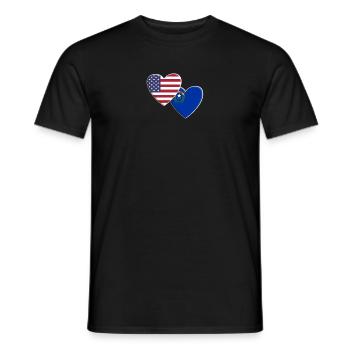 USA American State Of Nevada Flag Patriotic 4th - Men's T-Shirt - black - Front - AI Model Male 178 light (178cm)