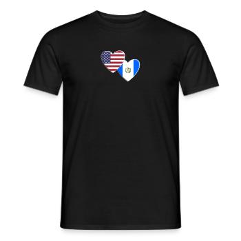 États-Unis Américain Guatemala Drapeau guatémaltèque Patriotique - T-shirt homme - noir - Devant - AI Model Male 178 light (178cm)