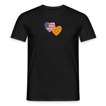 États-Unis Cherokee Drapeau amérindien - T-shirt homme - noir - Devant - AI Model Male 178 light (178cm)