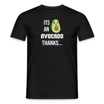 Avocado Fruchtig Vintage Vegane Sprüche - Männer T-Shirt - Schwarz - Vorne - AI Model Male 178 light (178cm)