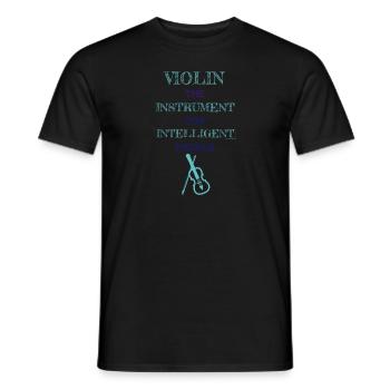 Violin Instrument For Intelligent People Jade - Men's T-Shirt - black - Front - AI Model Male 178 light (178cm)