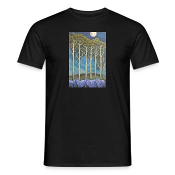Wölfe auf der Allee - Männer T-Shirt - Schwarz - Vorne - AI Model Male 178 light (178cm)