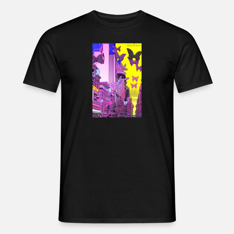 sidback unltd. - Metropole der Schmetterlinge - Männer T-Shirt - Schwarz
