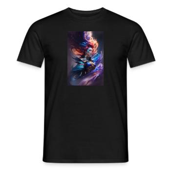 lady - Männer T-Shirt - Schwarz - Vorne - AI Model Male 178 light (178cm)