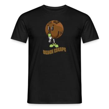Coconut Lover Juice Beach Tropical Summer - Men's T-Shirt - black - Front - AI Model Male 178 light (178cm)