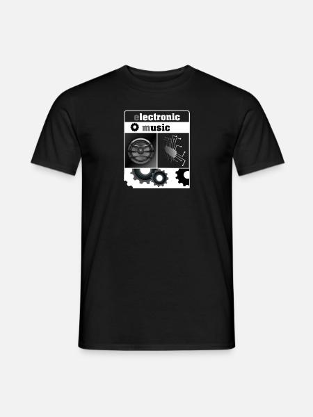 Electronic Music - Shirt - Gift - Men's T-Shirt - black