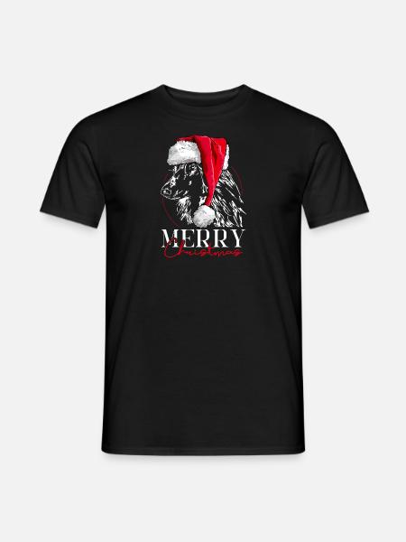 AFGHANISCHER WINDHUND Merry Christmas Wilsigns - Männer T-Shirt - Schwarz