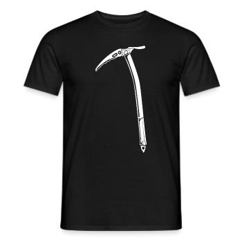 Eisklettern Bergsteigen Klettern Bergsteiger - Männer T-Shirt - Schwarz - Vorne - AI Model Male 178 light (178cm)