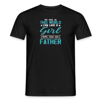 No One Can Love A Girl More Than Her Father - Men's T-Shirt - black - Front - AI Model Male 178 light (178cm)