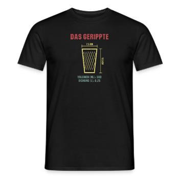 Das gerippte Äppelwoi Hessisch Apfelwein Hessen - Männer T-Shirt - Schwarz - Vorne - AI Model Male 178 light (178cm)