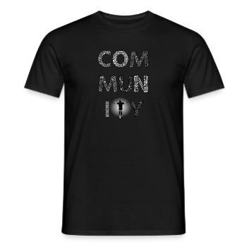 Community Unicycle first edition - T-shirt homme - noir - Devant - AI Model Male 178 light (178cm)