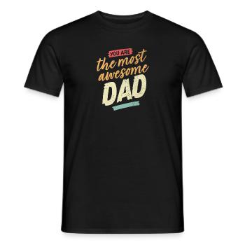 Father 's Day | Father's Day gift - Men's T-Shirt - black - Front - AI Model Male 178 light (178cm)