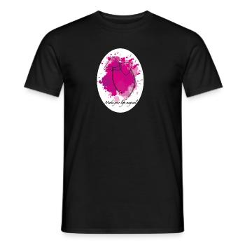 Magic Mushrooms - Men's T-Shirt - black - Front - AI Model Male 178 light (178cm)