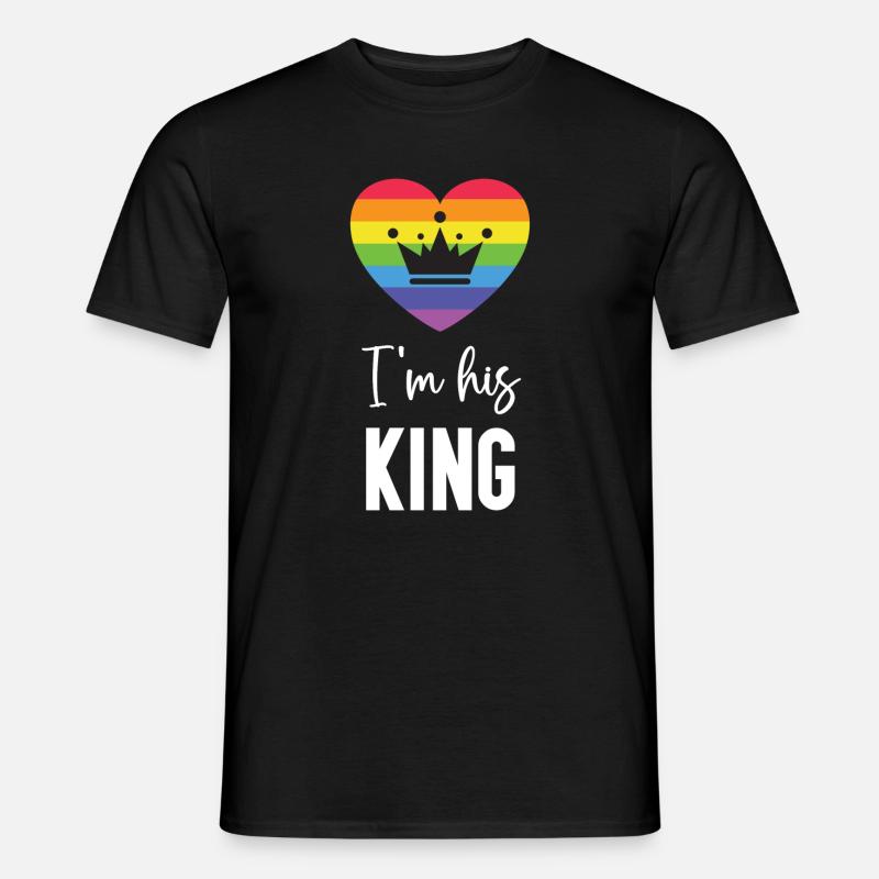 Pride Month LGBT - Ich bin sein König - Männer T-Shirt - Schwarz
