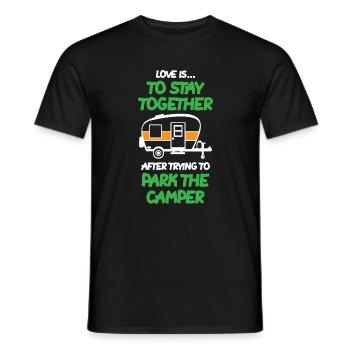 The Camper Van - Men's T-Shirt - black - Front - AI Model Male 178 light (178cm)